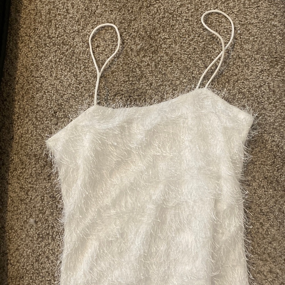 Solid Fringe Trim Bodycon Dress